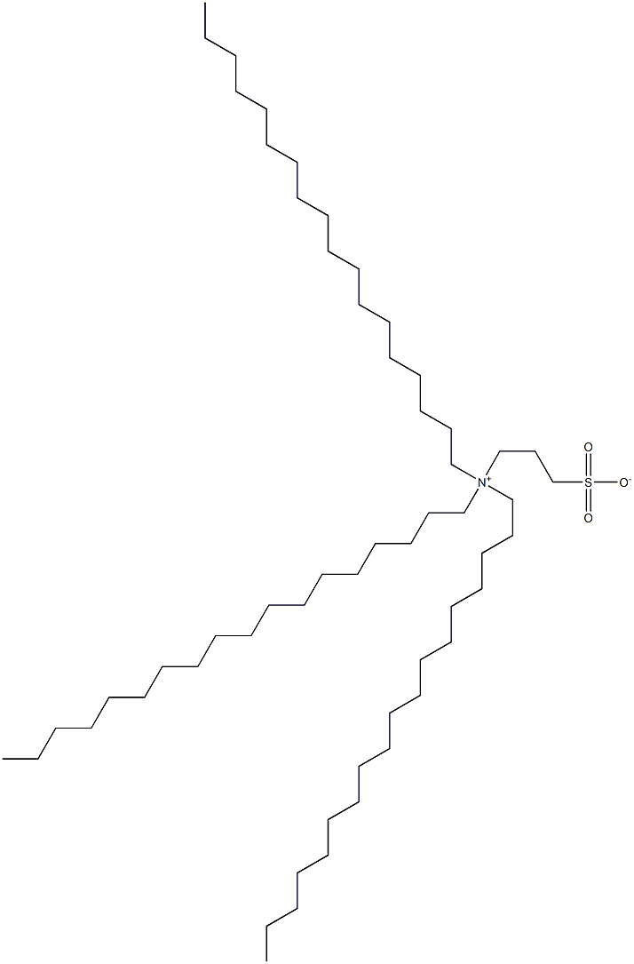 N,N-Dioctadecyl-N-(3-sulfonatopropyl)-1-octadecanaminium 结构式