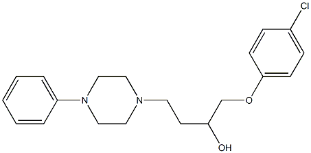 1-(4-Chlorophenoxy)-4-[4-[phenyl]-1-piperazinyl]-2-butanol 结构式