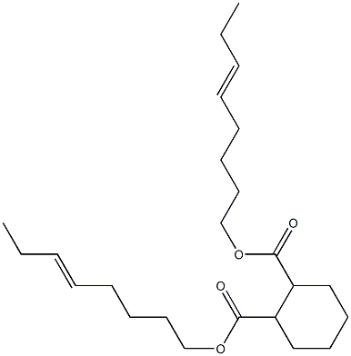 1,2-Cyclohexanedicarboxylic acid bis(5-octenyl) ester 结构式