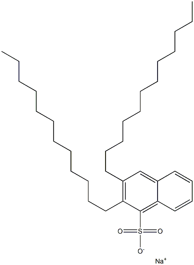 2,3-Didodecyl-1-naphthalenesulfonic acid sodium salt 结构式