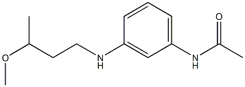 3'-[(3-Methoxybutyl)amino]acetanilide 结构式