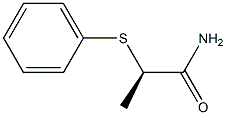 [R,(+)]-2-(Phenylthio)propionamide 结构式