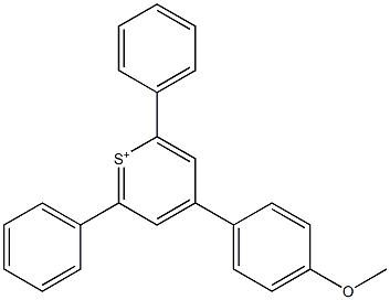 4-(4-Methoxyphenyl)-2,6-diphenylthiopyrylium 结构式