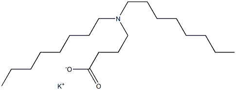 4-(Dioctylamino)butyric acid potassium salt 结构式