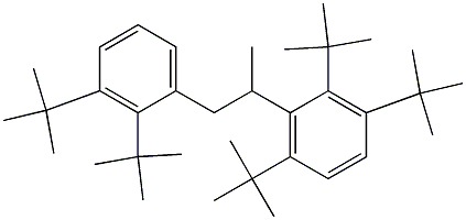 2-(2,3,6-Tri-tert-butylphenyl)-1-(2,3-di-tert-butylphenyl)propane 结构式