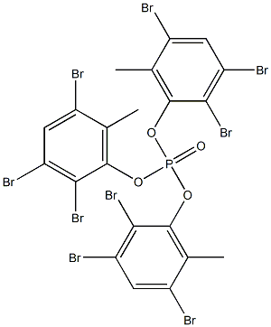 Phosphoric acid tris(2,3,5-tribromo-6-methylphenyl) ester 结构式