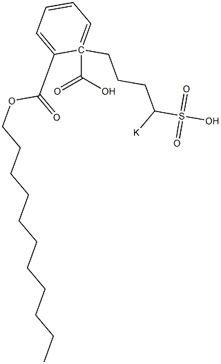 Phthalic acid 1-undecyl 2-(4-potassiosulfobutyl) ester 结构式