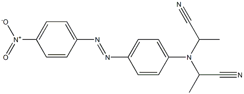 N,N-Bis(1-cyanoethyl)-4-(4-nitrophenylazo)aniline 结构式