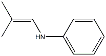 N-(Phenyl)-2-methyl-1-propen-1-amine 结构式