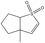 3a-Methyl-3a,5,6,6a-tetrahydro-4H-cyclopenta[b]thiophene 1,1-dioxide 结构式