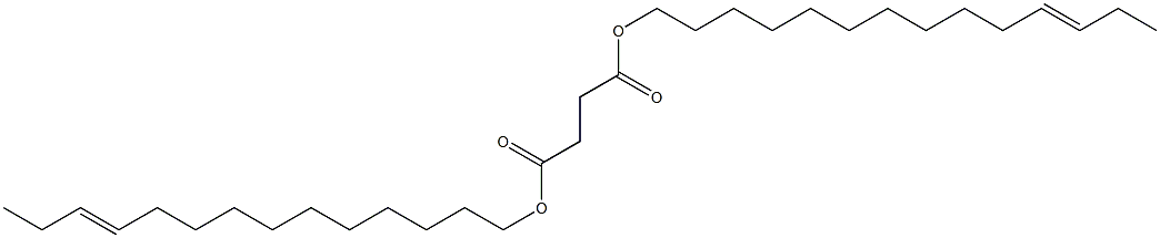 Succinic acid di(11-tetradecenyl) ester 结构式