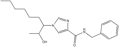 N-Benzyl-1-[1-(1-hydroxyethyl)heptyl]-1H-imidazole-4-carboxamide 结构式