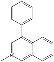 2-Methyl-4-phenylisoquinolinium 结构式