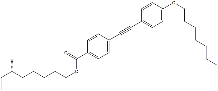 4-[(4-Octyloxyphenyl)ethynyl]benzoic acid (S)-6-methyloctyl ester 结构式