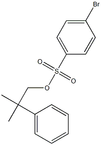 4-Bromobenzenesulfonic acid 2-methyl-2-(phenyl)propyl ester 结构式