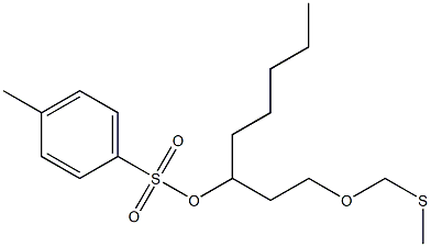 4-Methylbenzenesulfonic acid 1-[2-(methylthiomethoxy)ethyl]hexyl ester 结构式