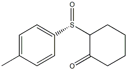 (R)-2-(p-Tolylsulfinyl)cyclohexanone 结构式