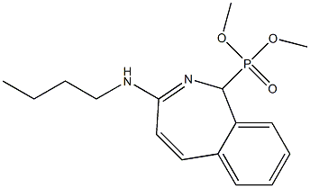 [3-(Butylamino)-1H-2-benzazepin-1-yl]phosphonic acid dimethyl ester 结构式