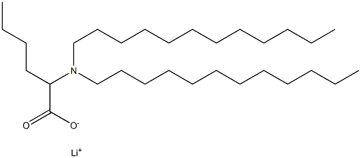 2-(Didodecylamino)hexanoic acid lithium salt 结构式