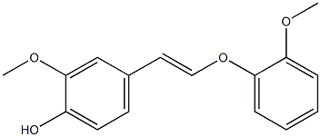 2-Methoxy-4-[(E)-2-(2-methoxyphenoxy)ethenyl]phenol 结构式