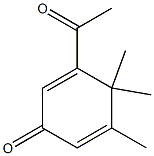 3-Acetyl-4,4,5-trimethyl-2,5-cyclohexadien-1-one 结构式