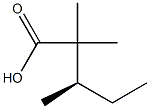 [R,(+)]-2,2,3-Trimethylvaleric acid 结构式