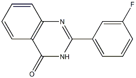 2-(3-Fluorophenyl)-3,4-dihydroquinazoline-4-one 结构式