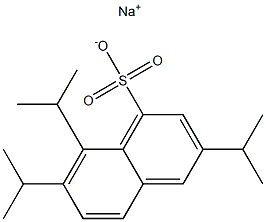 3,7,8-Triisopropyl-1-naphthalenesulfonic acid sodium salt 结构式