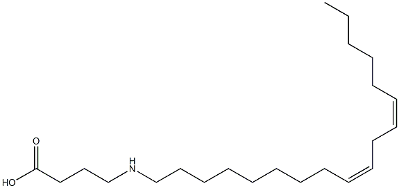 4-[[(9Z,12Z)-Octadeca-9,12-dienyl]amino]butyric acid 结构式