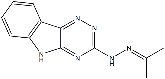 1-(5H-1,2,4-Triazino[5,6-b]indol-3-yl)-2-isopropylidenehydrazine 结构式