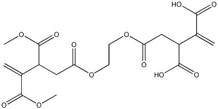 4,4'-[Ethylenebis(oxycarbonyl)]bis(1-butene-2,3-dicarboxylic acid dimethyl) ester 结构式