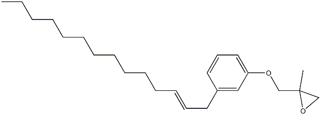3-(2-Tetradecenyl)phenyl 2-methylglycidyl ether 结构式
