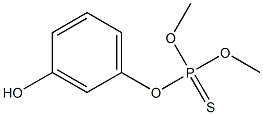 Thiophosphoric acid O,O-dimethyl O-[m-hydroxyphenyl] ester 结构式