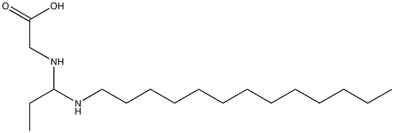 N-[1-(Tridecylamino)propyl]aminoacetic acid 结构式