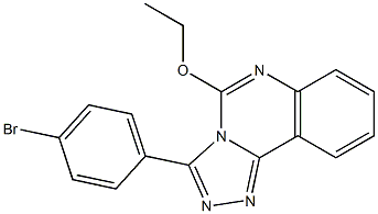 3-(4-Bromophenyl)-5-ethoxy-1,2,4-triazolo[4,3-c]quinazoline 结构式