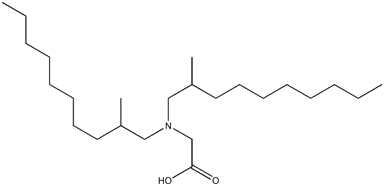 N,N-Bis(2-methyldecyl)glycine 结构式