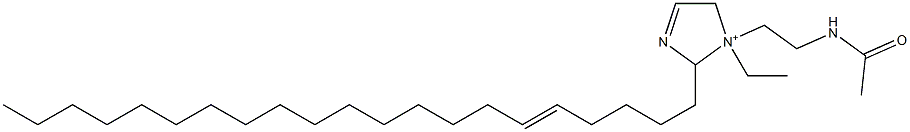 1-[2-(Acetylamino)ethyl]-1-ethyl-2-(5-henicosenyl)-3-imidazoline-1-ium 结构式