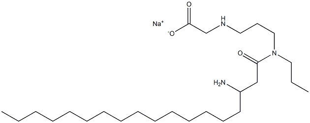 N-[3-[3-Aminopropyl(1-oxooctadecyl)amino]propyl]glycine sodium salt 结构式