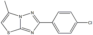 2-(4-Chlorophenyl)-6-methylthiazolo[3,2-b][1,2,4]triazole 结构式