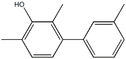 2,6-Dimethyl-3-(3-methylphenyl)phenol 结构式