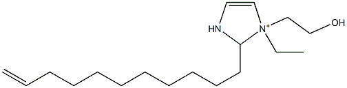 1-Ethyl-1-(2-hydroxyethyl)-2-(10-undecenyl)-4-imidazoline-1-ium 结构式