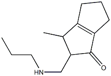 3,4,5,6-Tetrahydro-3-methyl-2-[(propylamino)methyl]pentalen-1(2H)-one 结构式