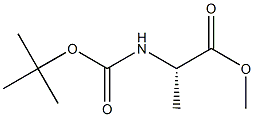 N-(tert-Butyloxycarbonyl)-L-alanine methyl ester 结构式