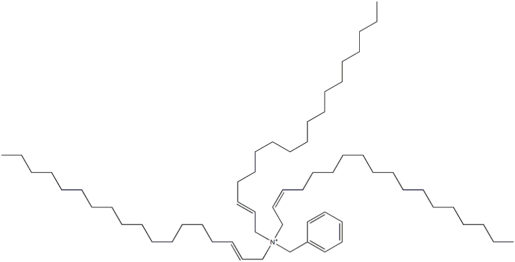 Tri(2-octadecenyl)benzylaminium 结构式