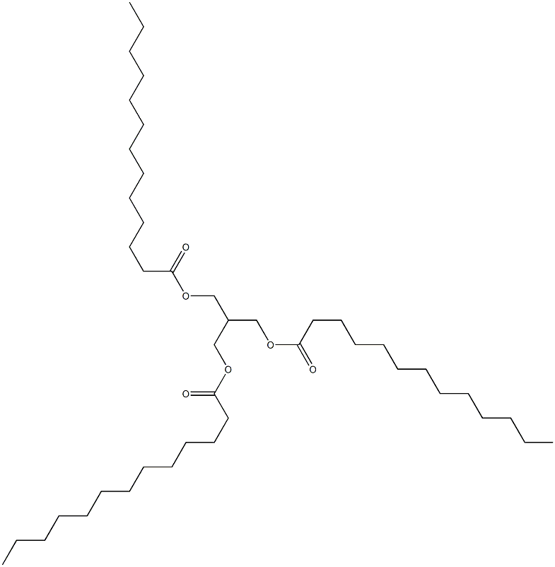 2-[(Tridecanoyloxy)methyl]-1,3-propanediol ditridecanoate 结构式