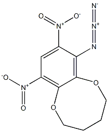 8,10-Dinitro-7-azido-2,3,4,5-tetrahydro-1,6-benzodioxocin 结构式
