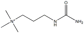 3-[(Aminocarbonyl)amino]-N,N,N-trimethyl-1-propanaminium 结构式