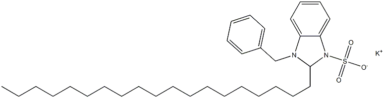 1-Benzyl-2,3-dihydro-2-nonadecyl-1H-benzimidazole-3-sulfonic acid potassium salt 结构式