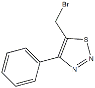 4-(Phenyl)-5-bromomethyl-1,2,3-thiadiazole 结构式