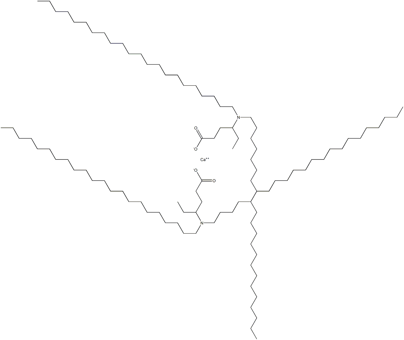 Bis[4-(didocosylamino)hexanoic acid]calcium salt 结构式